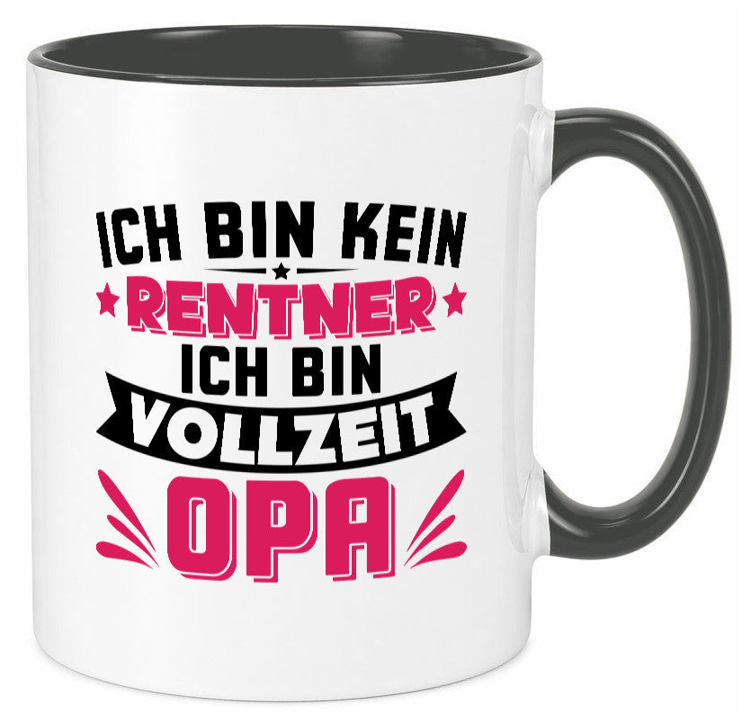 Ich bin vollzeit Opa | Rentner Ruhestand Großvater v2 Humor Familie Tasse