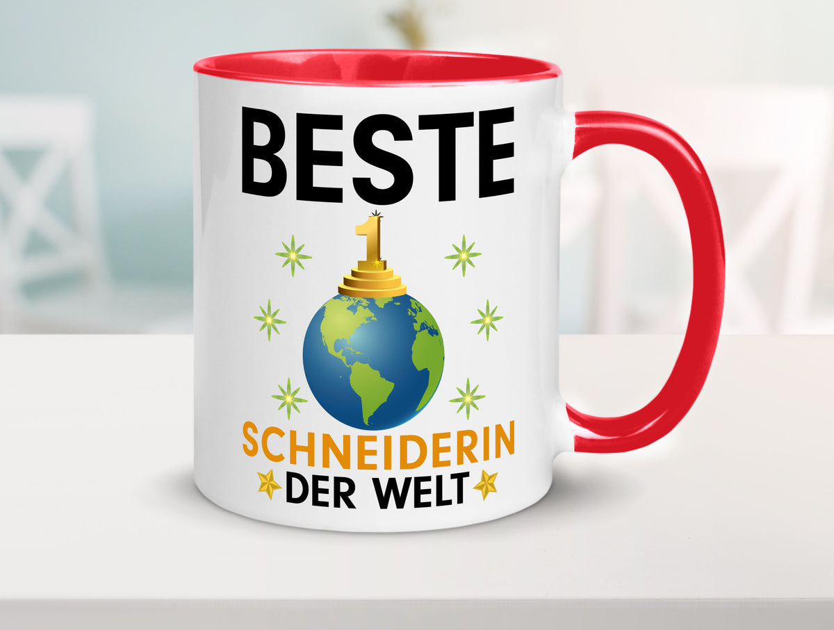 Welt Beste Schneiderin | Beruf Schneiderei lustiger Spruch Geschenk Arbeit Tasse