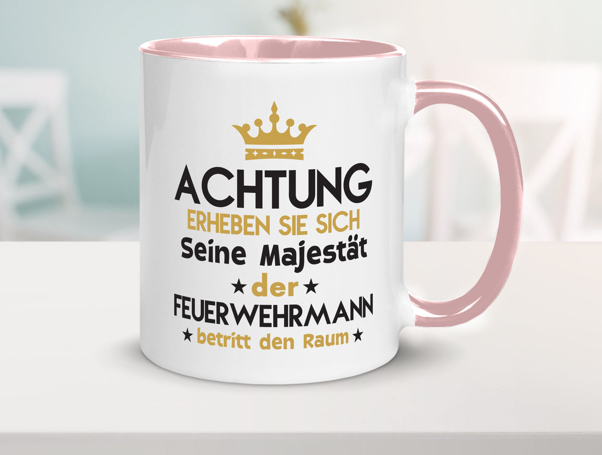 Seine Majestät Feuerwehrmann | Feuerwehr Geschenk Humor Geschenkidee lustiger Tasse