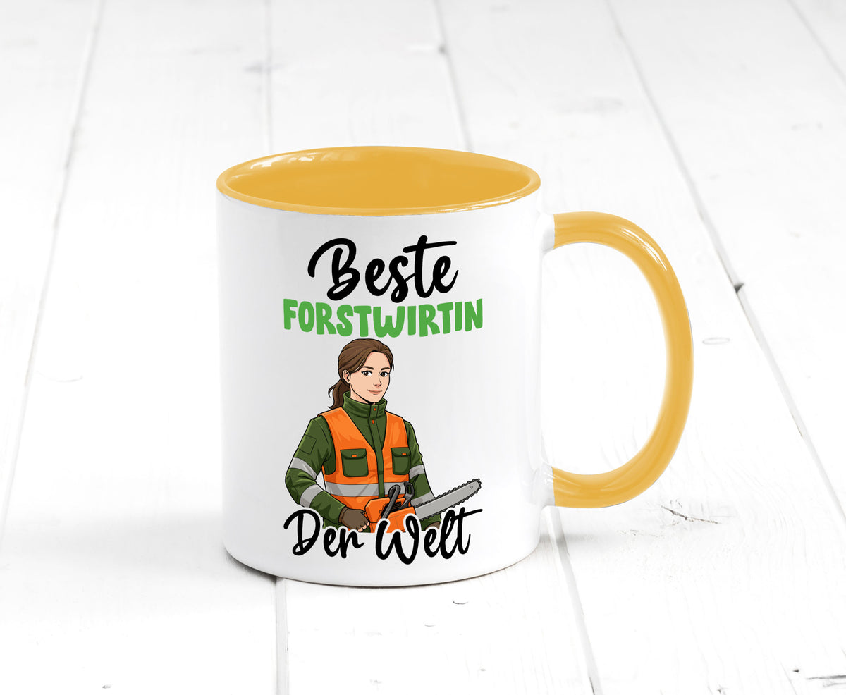 Beste Forstwirtin | Forst Wirtin v2 lustig Humor Geschenkidee Geschenk Tasse