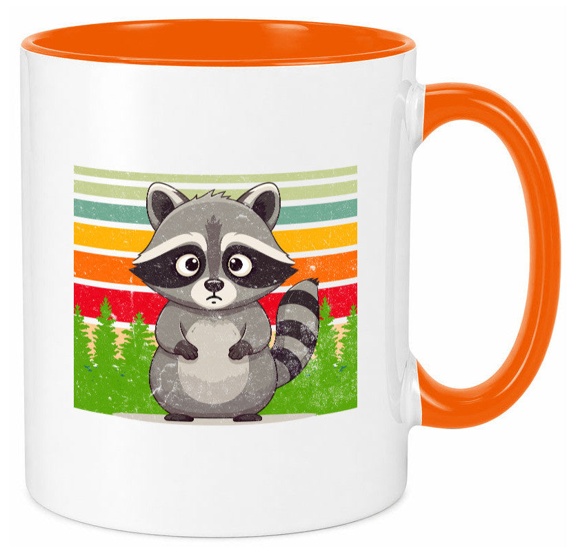 Waschbär | Vintage v2 lustiger Spruch Geschenk Humor Geschenkidee Tasse