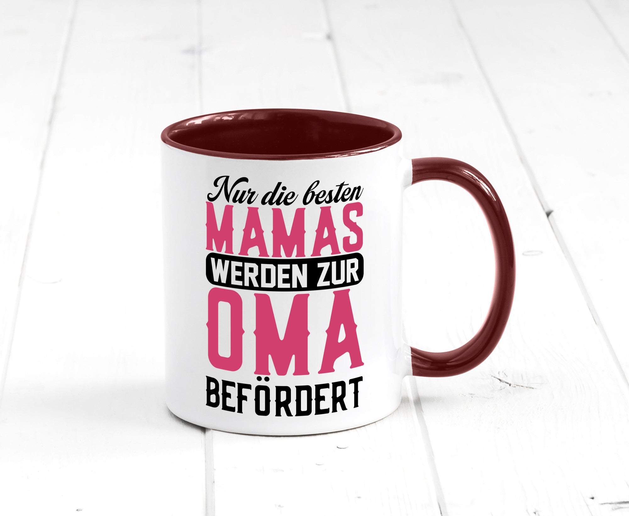 Beste Mama wird zur Oma befördert | Großmutter lustiger Spruch Geschenk Familie