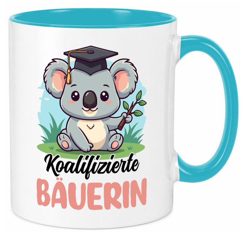 Koalifizierte Bäuerin | Bauernhof Landwirtschaft lustiger Spruch Geschenk Humor Tasse