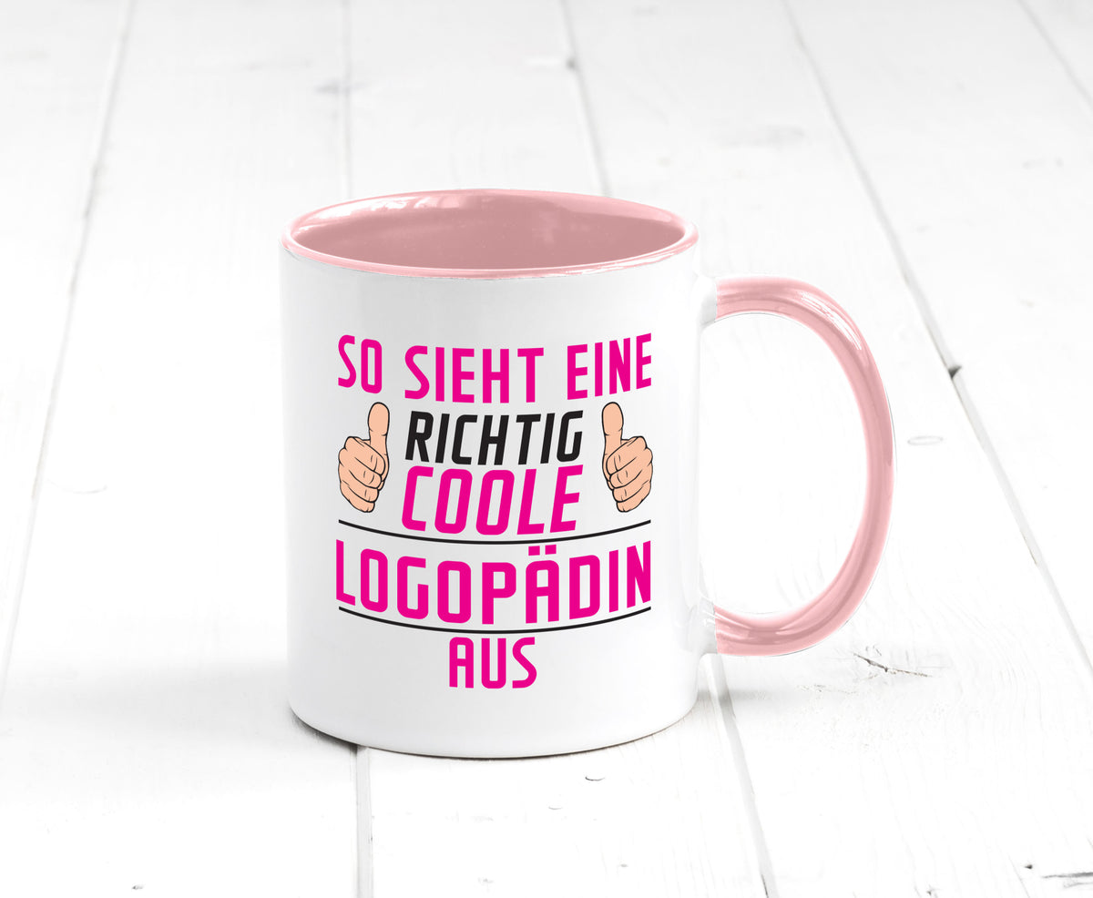 Richtig Coole Logopädin | Sprachtherapie Humor Geschenkidee Tasse