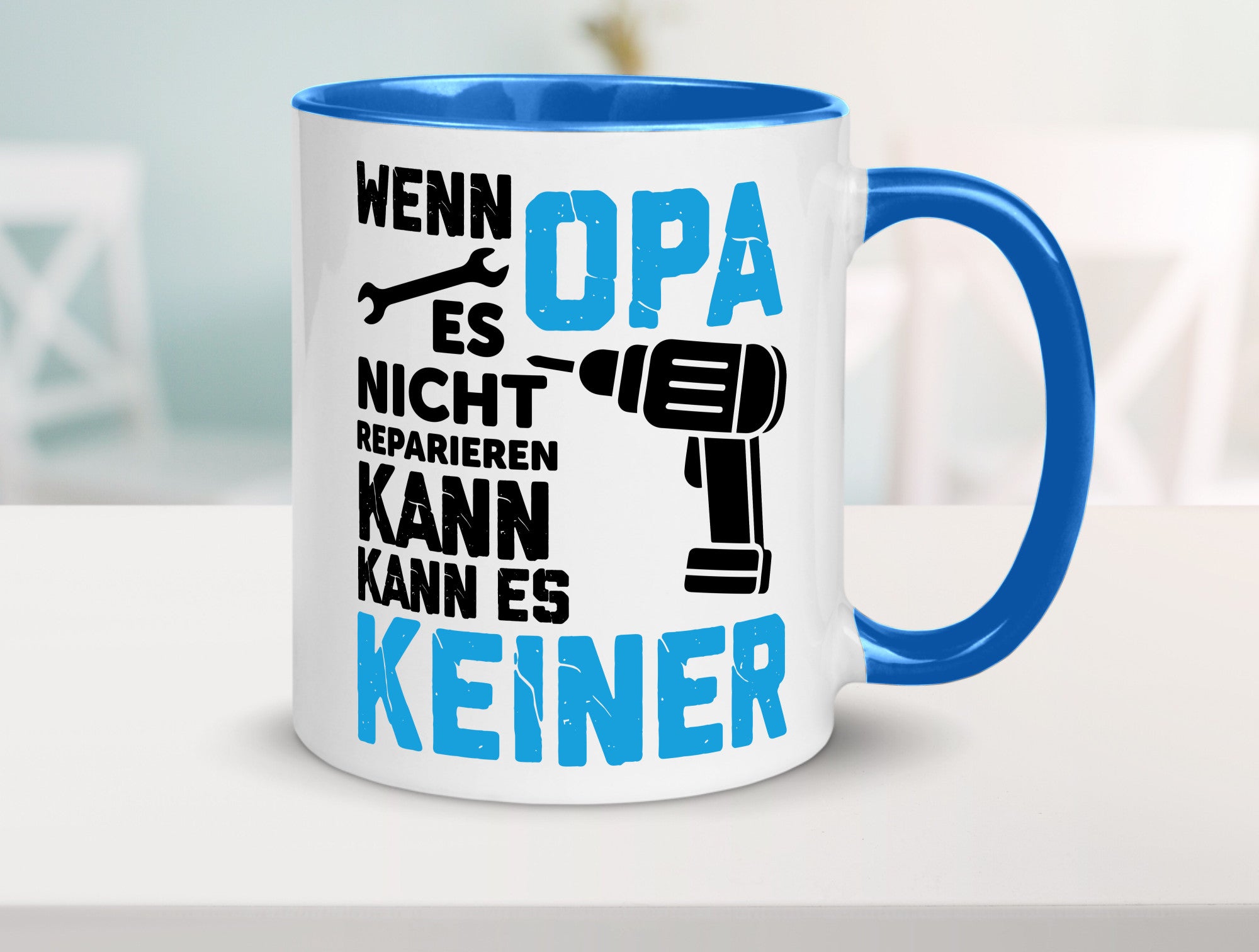 Wenn opa es nicht Reparieren kann | für alles Geschenkidee Familie Humor Tasse