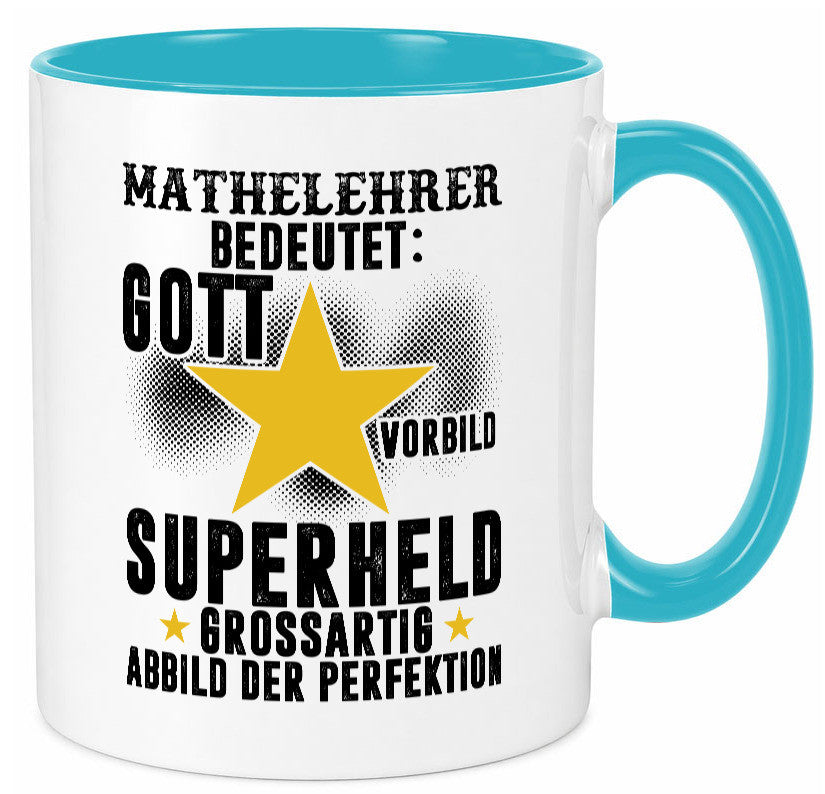 Bedeutung von Mathelehrer | Lehrer Mathe Humor Geschenkidee Tasse