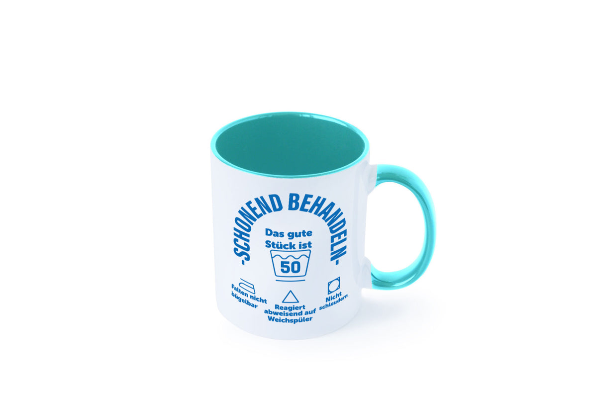 Schonend behandeln | 50 Geburtstag Humor Geschenkidee Tasse