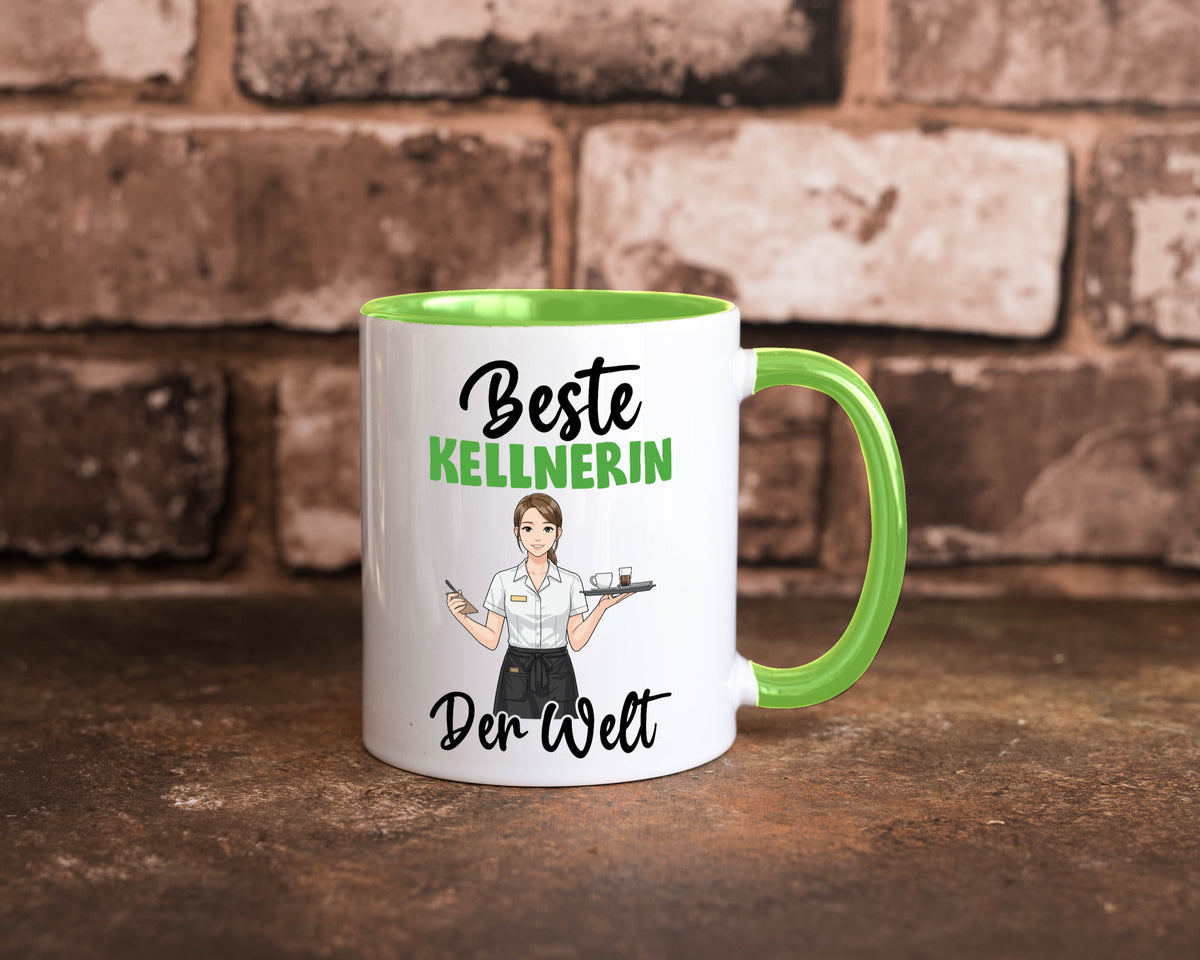 Beste Kellnerin | Beruf kellnern Bedienung v2 Humor Arbeit Kollegen Büro Tasse