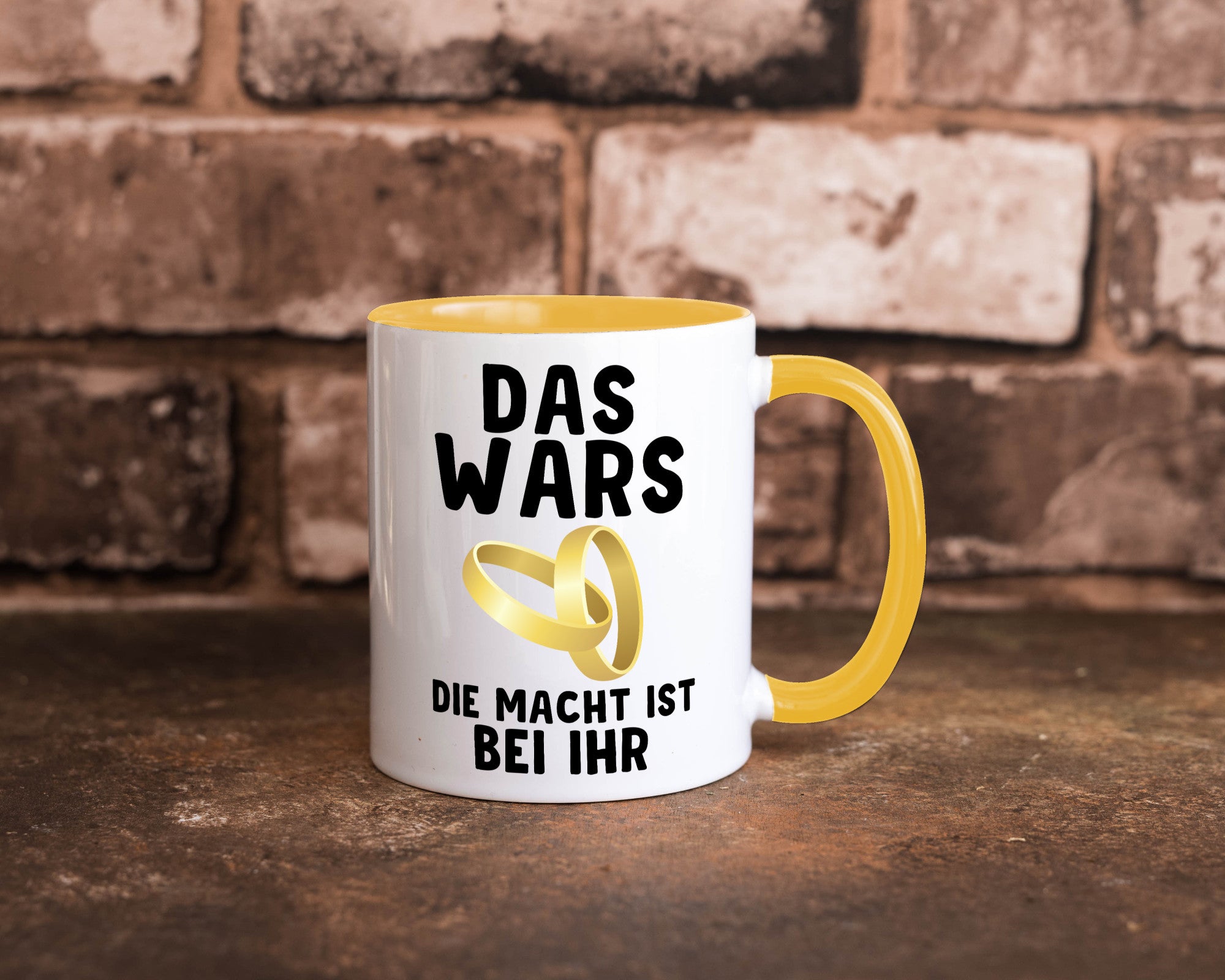 Die macht ist bei ihr | Hochzeit Tasse Ehemann Ehe Geschenk Humor Geschenkidee