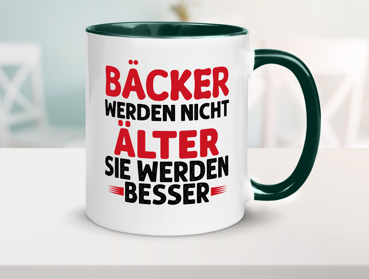 Bäcker werden nicht älter Sie besser lustig Humor Geschenkidee Geschenk Tasse
