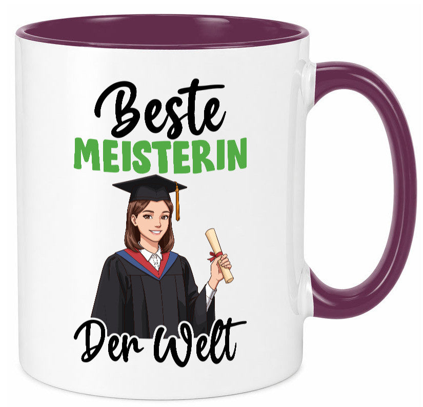 Beste Meisterin | Meisterbrief v2 Geschenk Humor Geschenkidee lustiger Spruch
