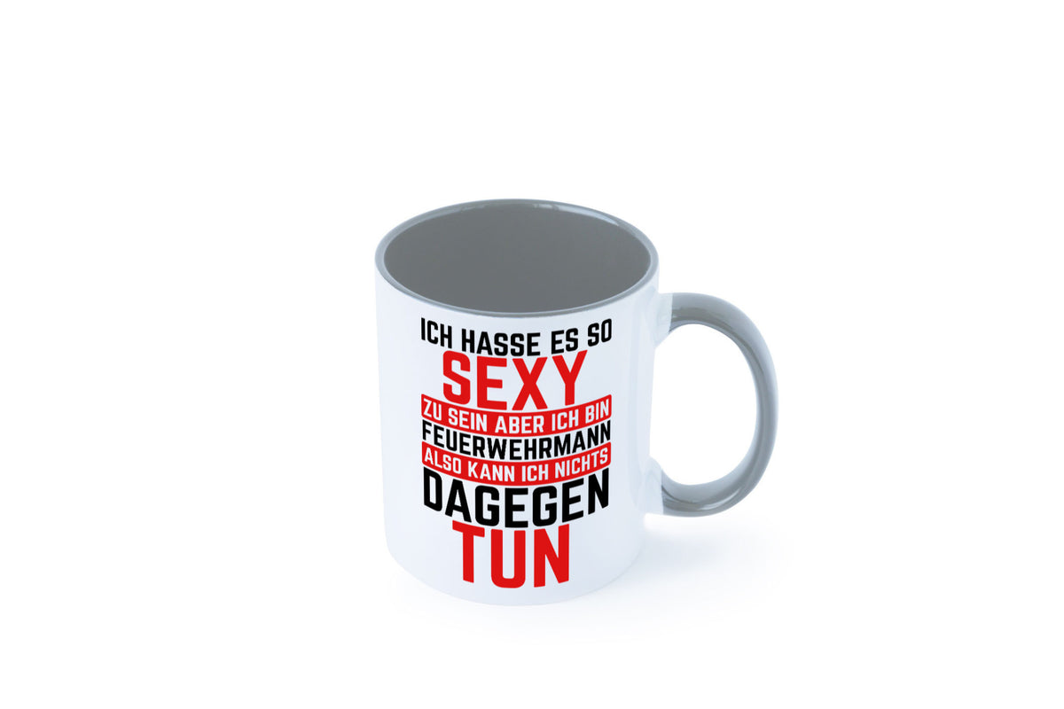 Sexy Feuerwehrmann | Helden Flammen Brandeinsatz lustig Humor Geschenkidee Tasse