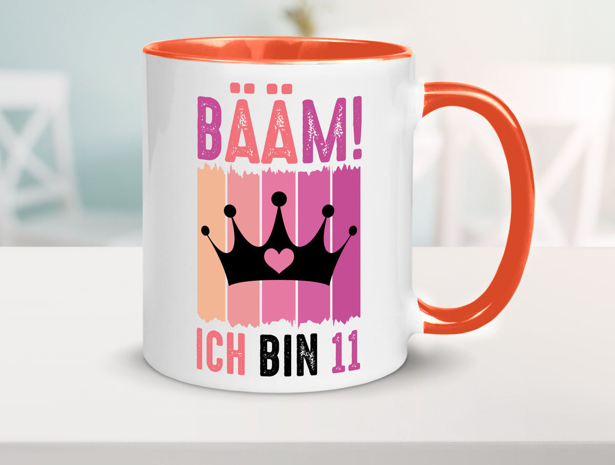 11. Geburtstag | 11 Jahre Bääm ich bin Krone Humor Geschenkidee Tasse