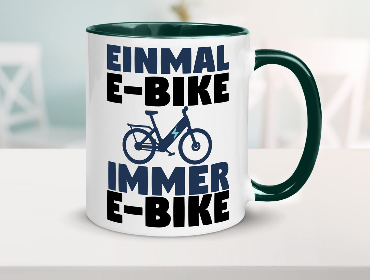 E-Bike Fahrer | Radfahrer Tasse Fahrrad Elektrorad lustiger Spruch Geschenk