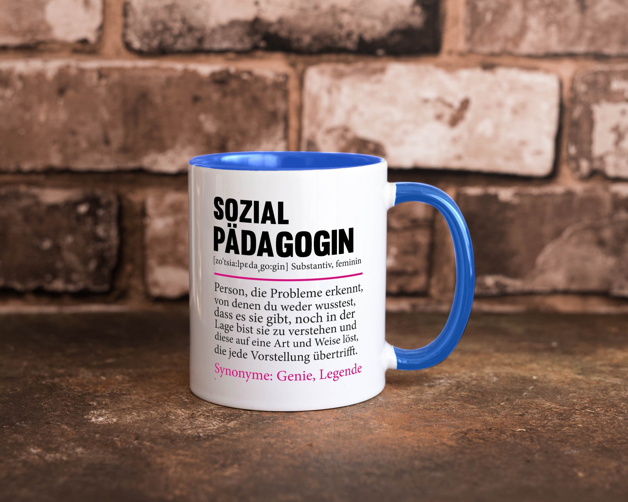 Sozialpädagogin | Spruch lustig Humor Pädagogin v2 Geschenkidee Geschenk Tasse