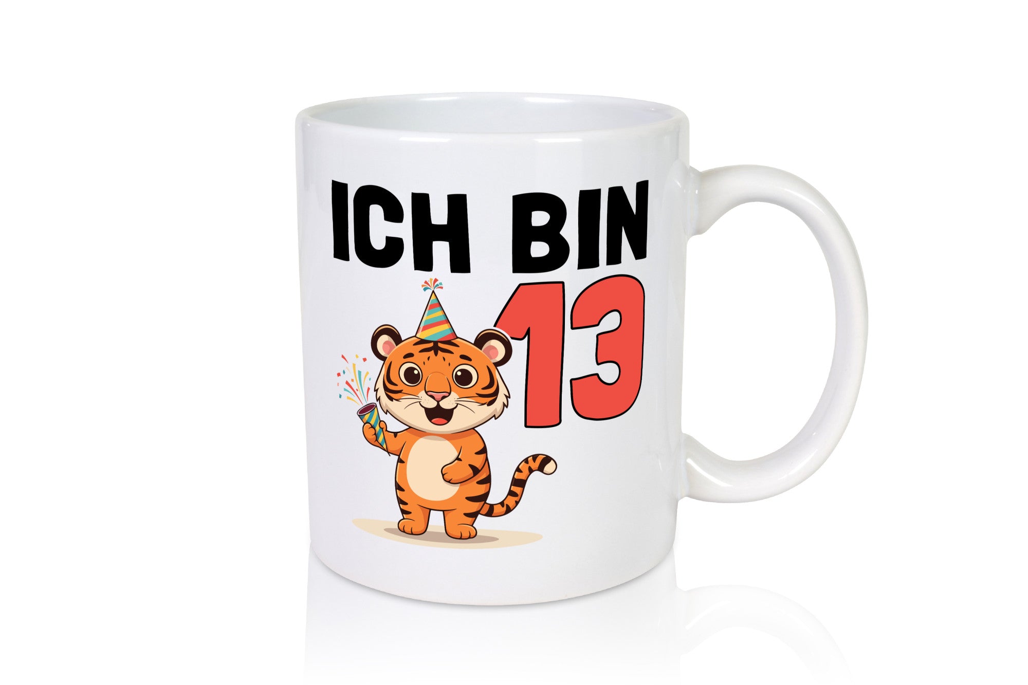 13. Geburtstag | 13 Jahre Tiger lustig Geschenkidee Geschenk Tasse