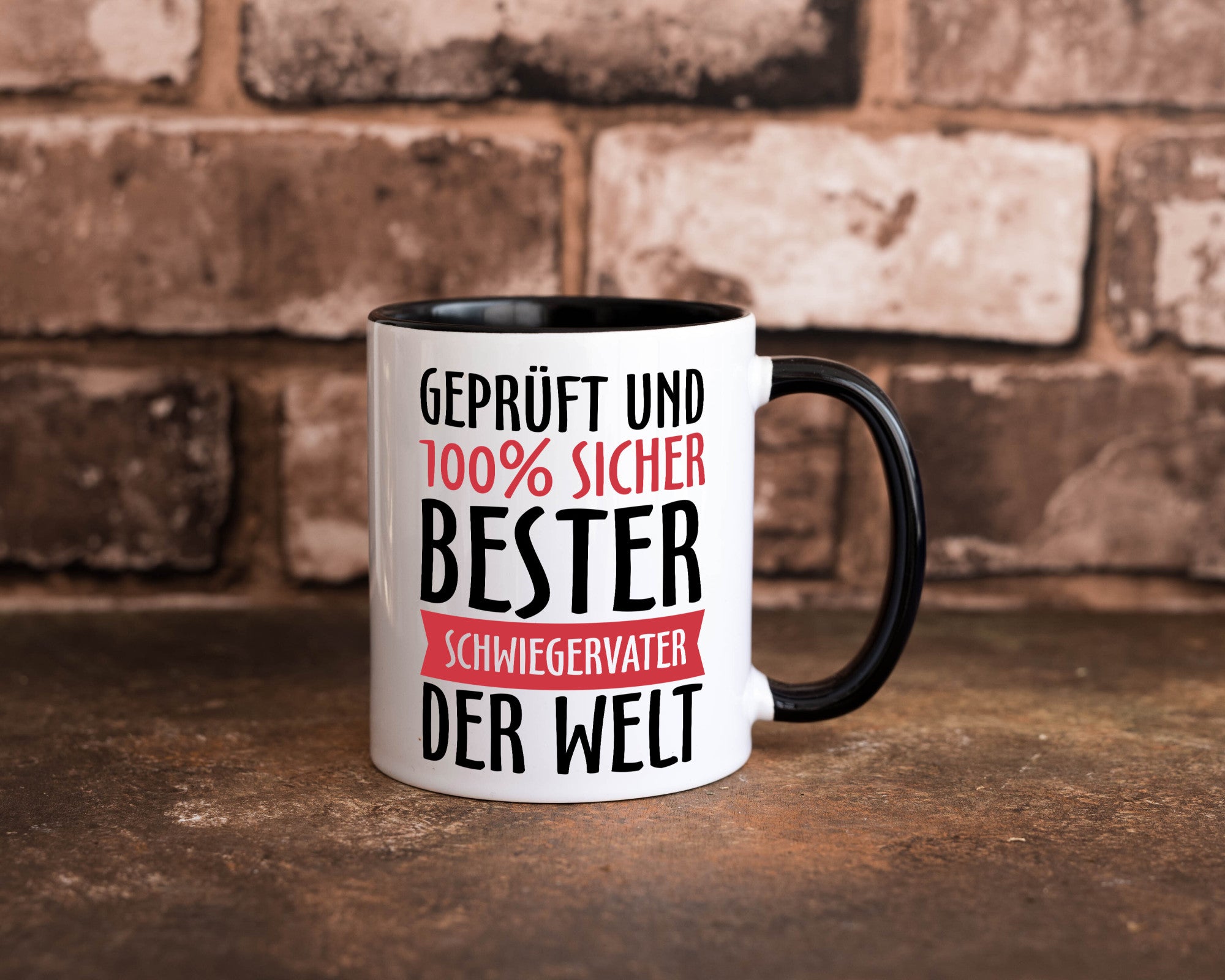Bester Schwiegervater Geschenk Familie Geschenkidee lustiger Spruch Tasse