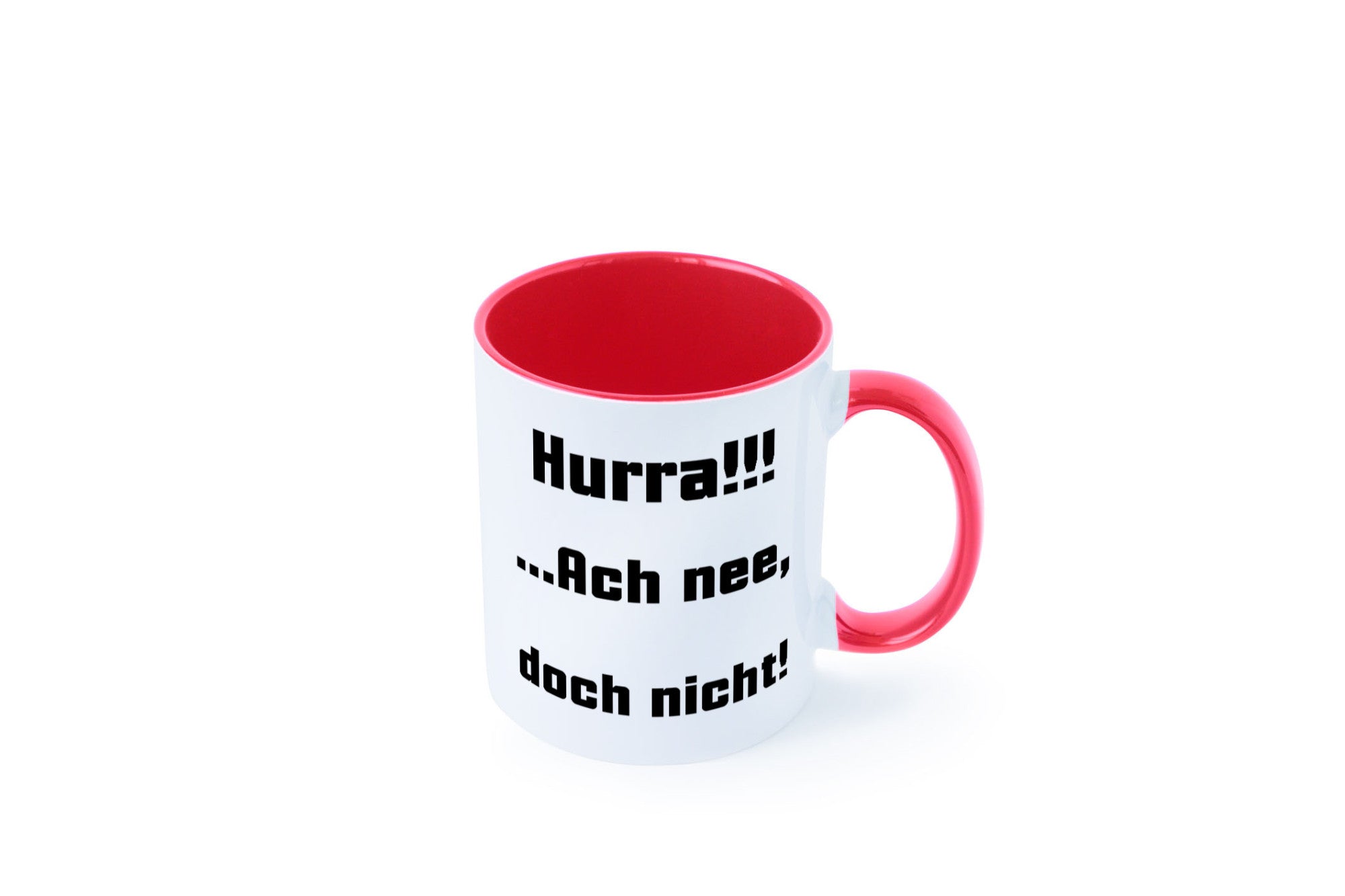 Hurta ach nee, doch nicht Geschenk Humor Geschenkidee lustiger Spruch Tasse