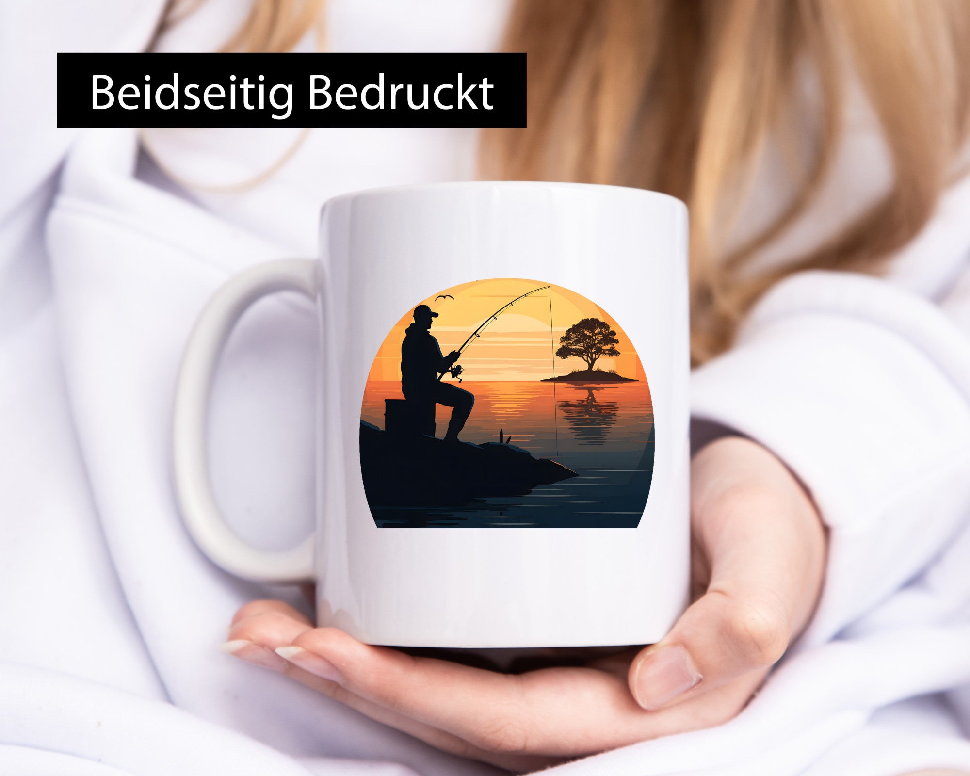 Angler | Sonnenuntergang Fischer Fische Angeln v2 Geschenk Humor Geschenkidee