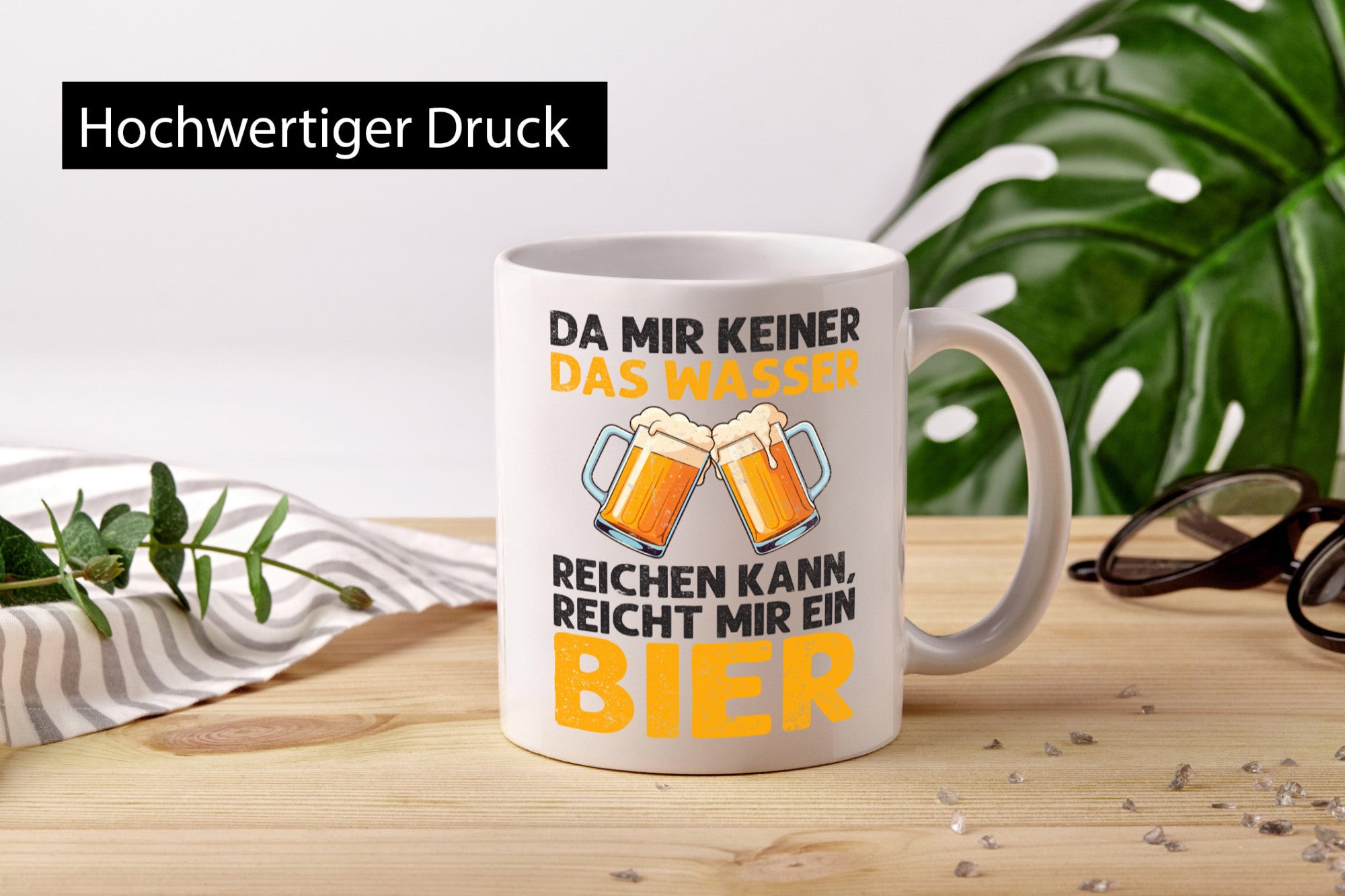 Keiner kann mir das Wasser reichen also reicht Bier v2 Geschenk Humor