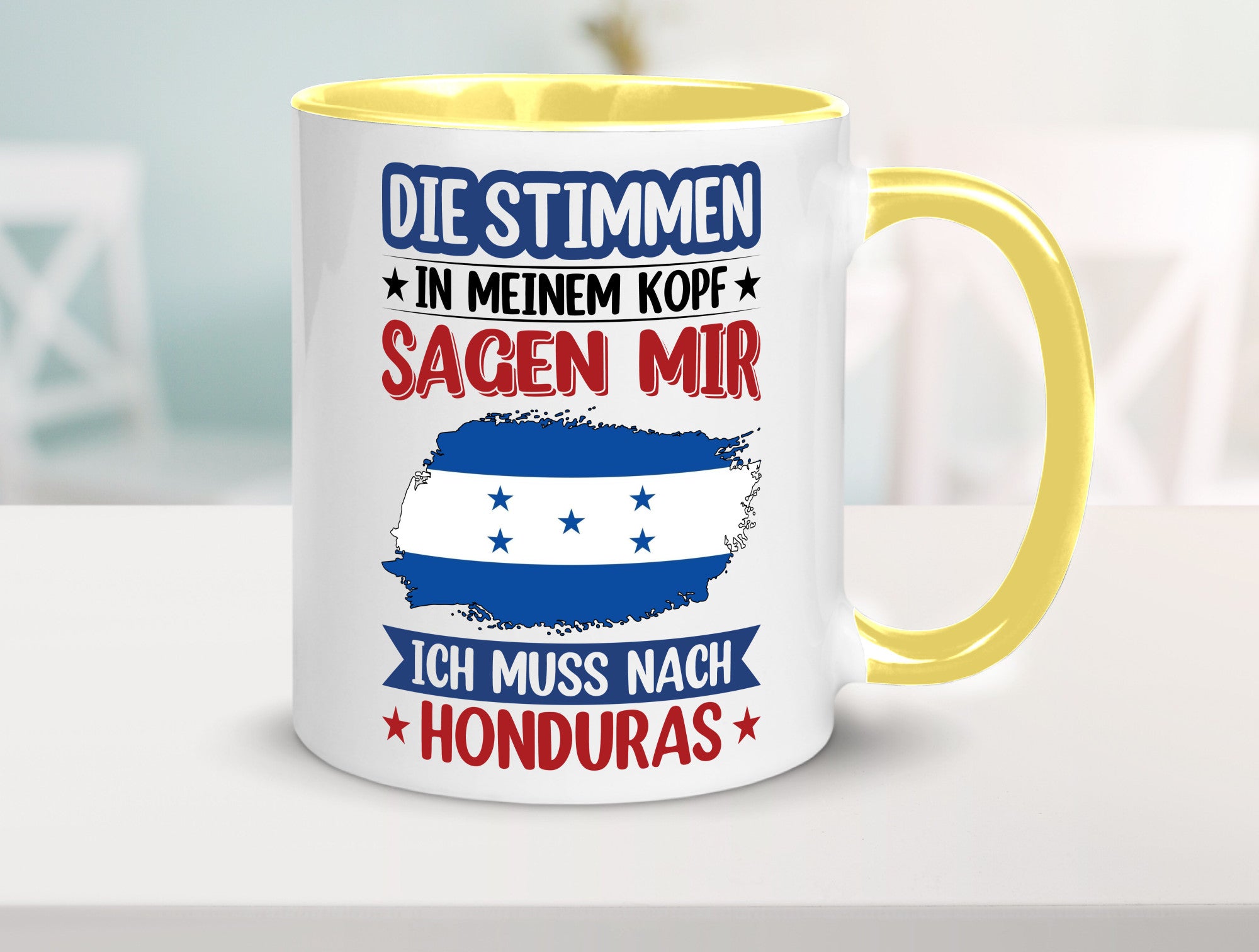 Honduras | Urlaub Stimmen in meinem Kopf Traumland Geschenkidee Humor Tasse