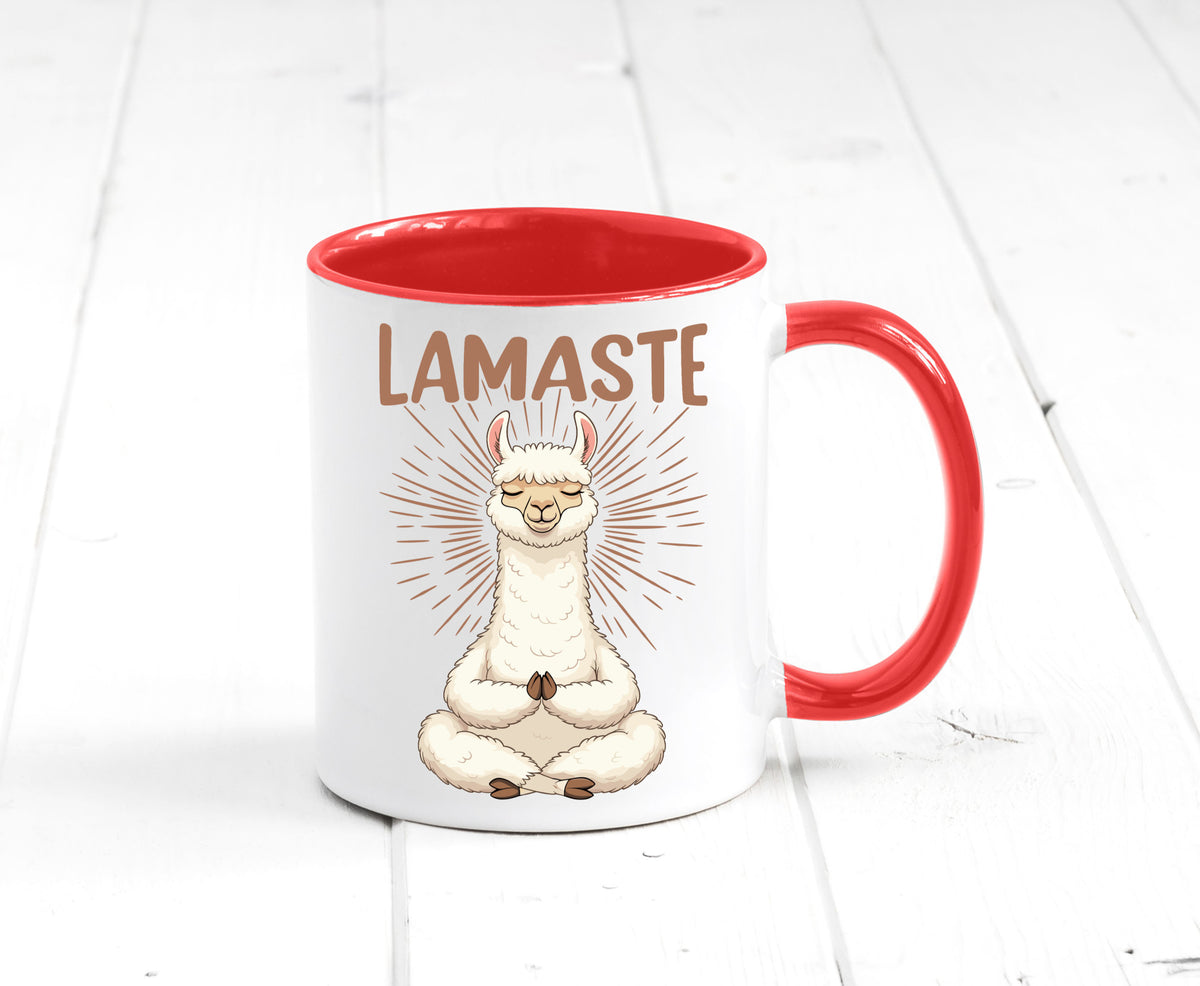 Lamaste | Lama Namaste lustiger Spruch Geschenk Humor Geschenkidee Tasse