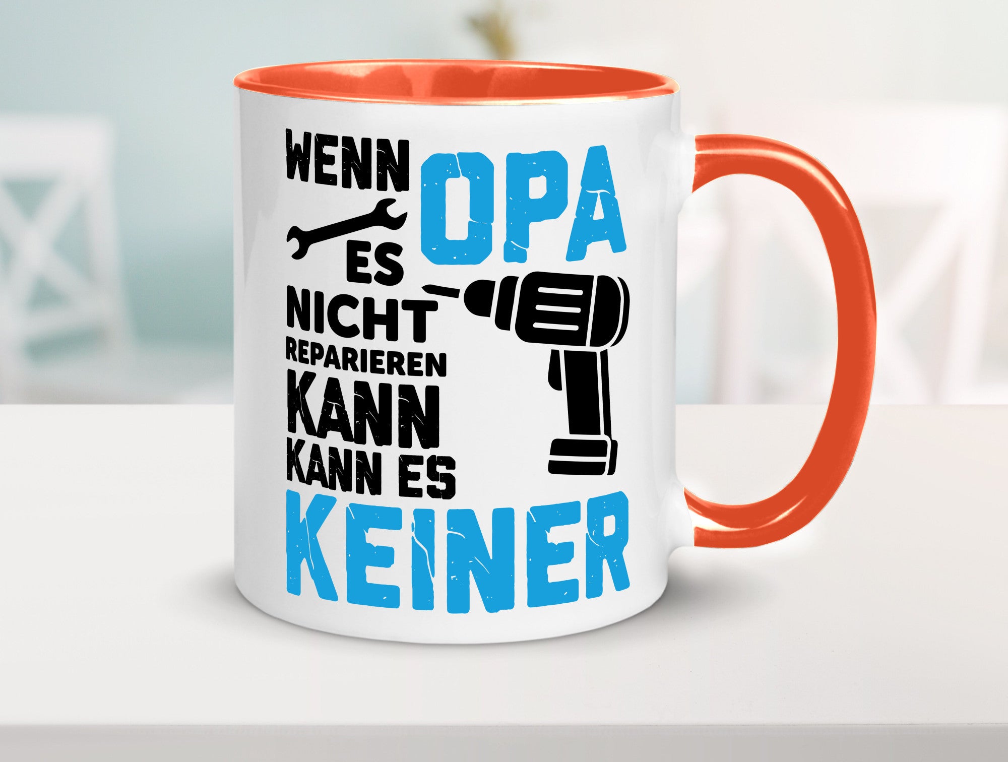 Wenn opa es nicht Reparieren kann | für alles Geschenkidee Familie Humor Tasse