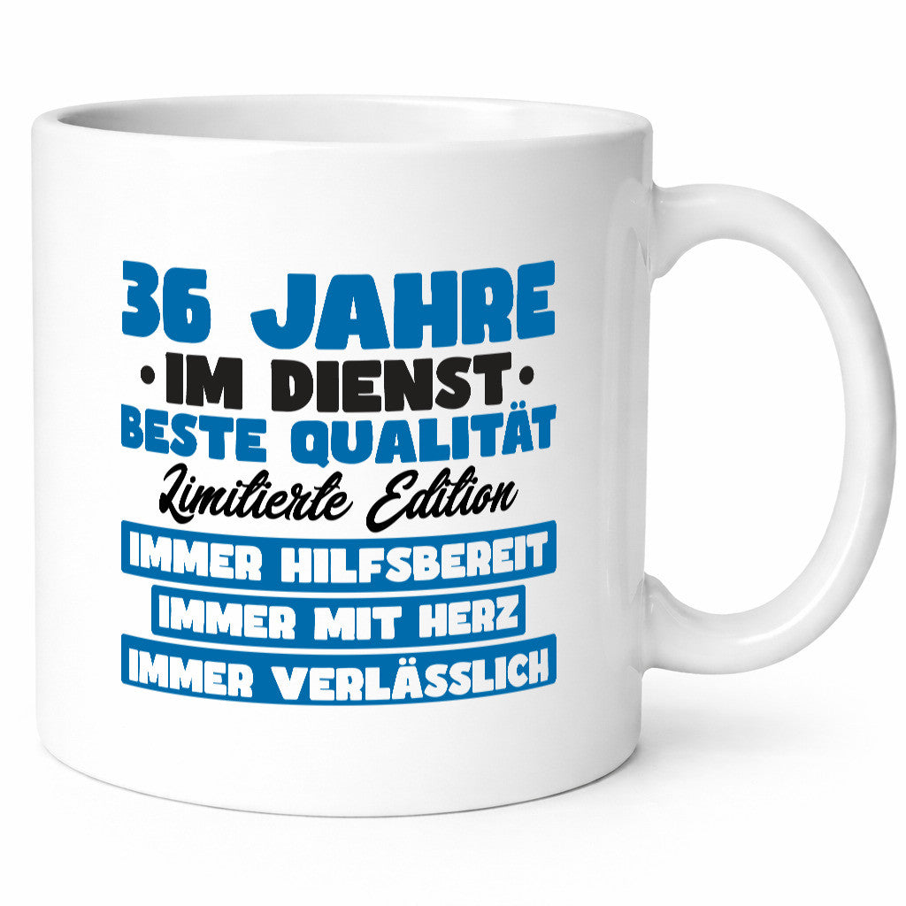 36 Jahre im Dienst | Jubiläum Arbeit v7 lustiger Spruch Geschenk Kollegen Büro