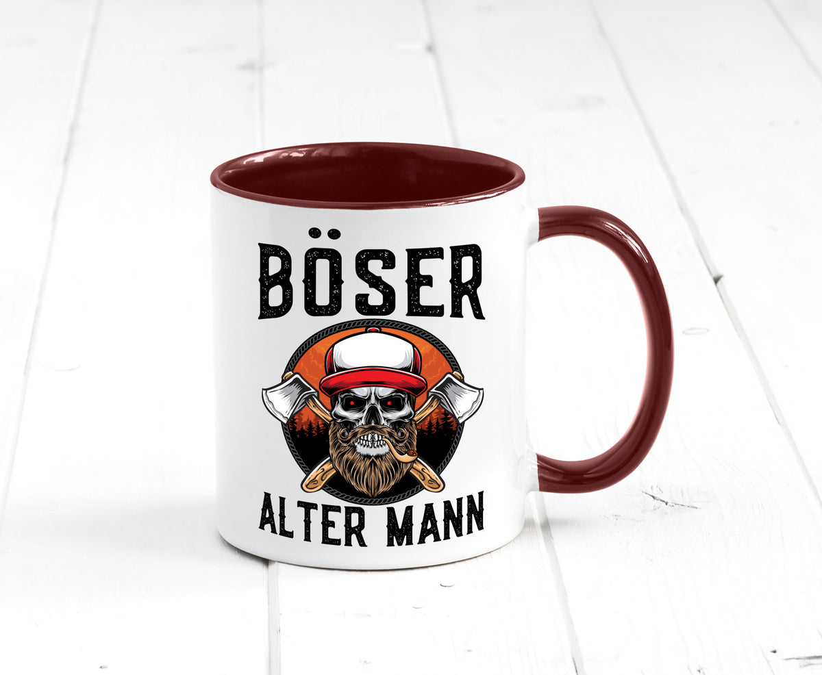 Böser alter Mann Humor Geschenkidee Tasse