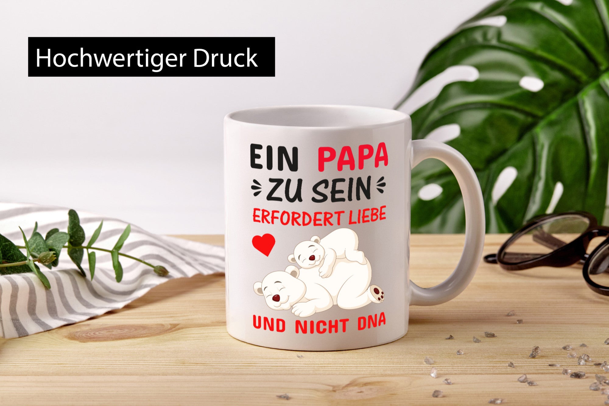 Papa sein | Stiefvater Tasse Liebe nicht DNA Kinder Geschenkidee Familie Humor