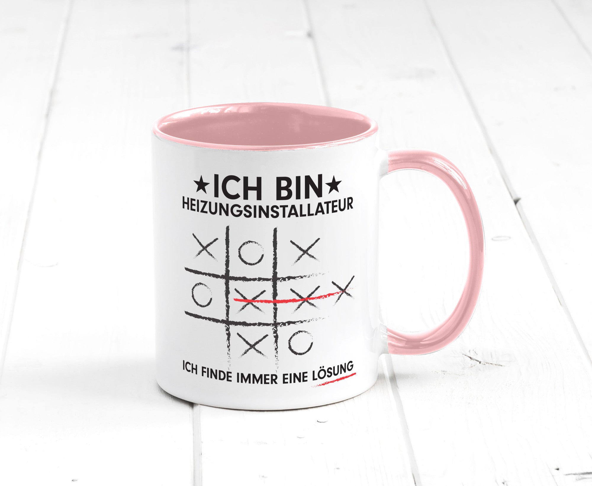 Löse Probleme: Heizungsinstallateur | Heizungsbauer Humor Geschenkidee Tasse