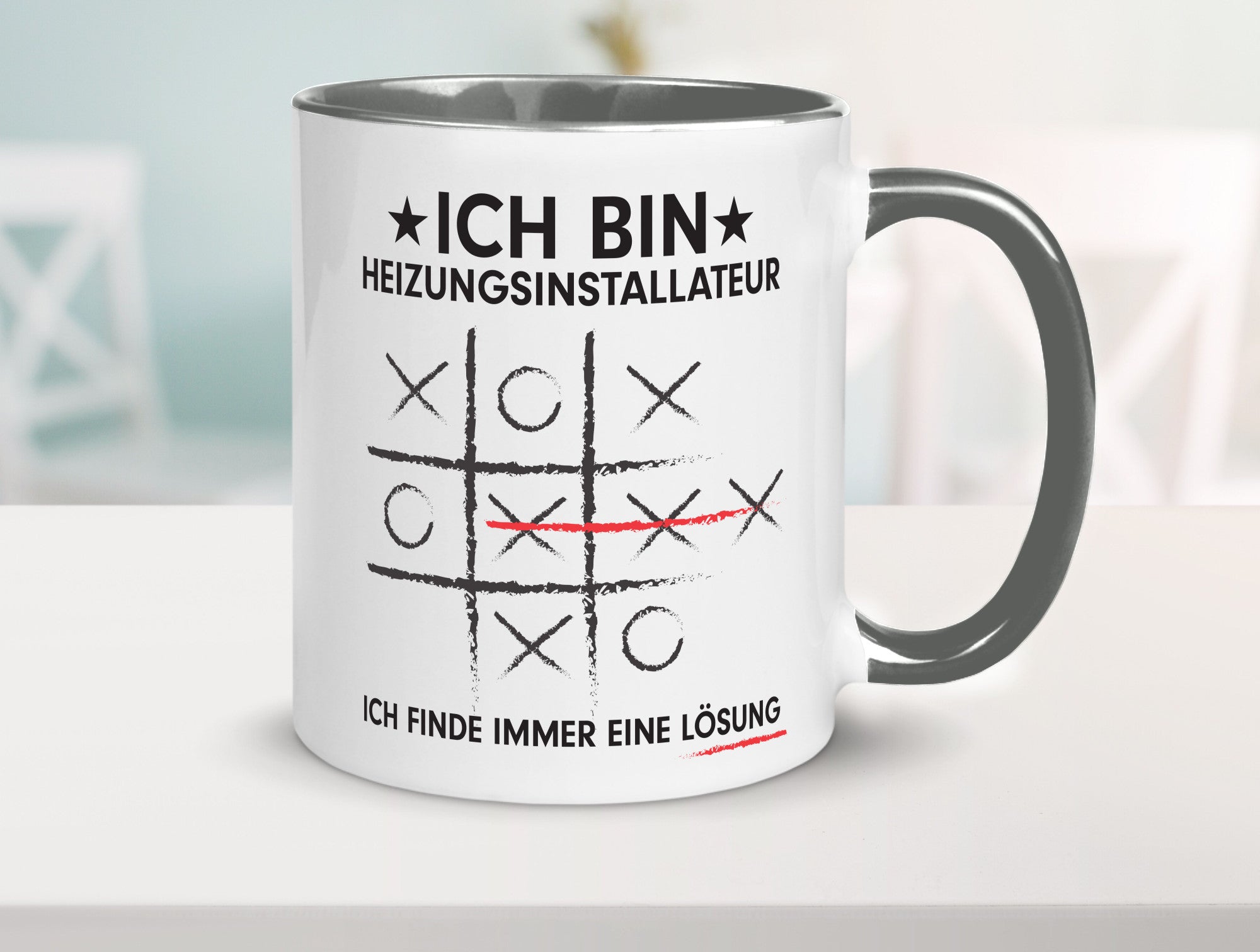 Löse Probleme: Heizungsinstallateur | Heizungsbauer Humor Geschenkidee Tasse