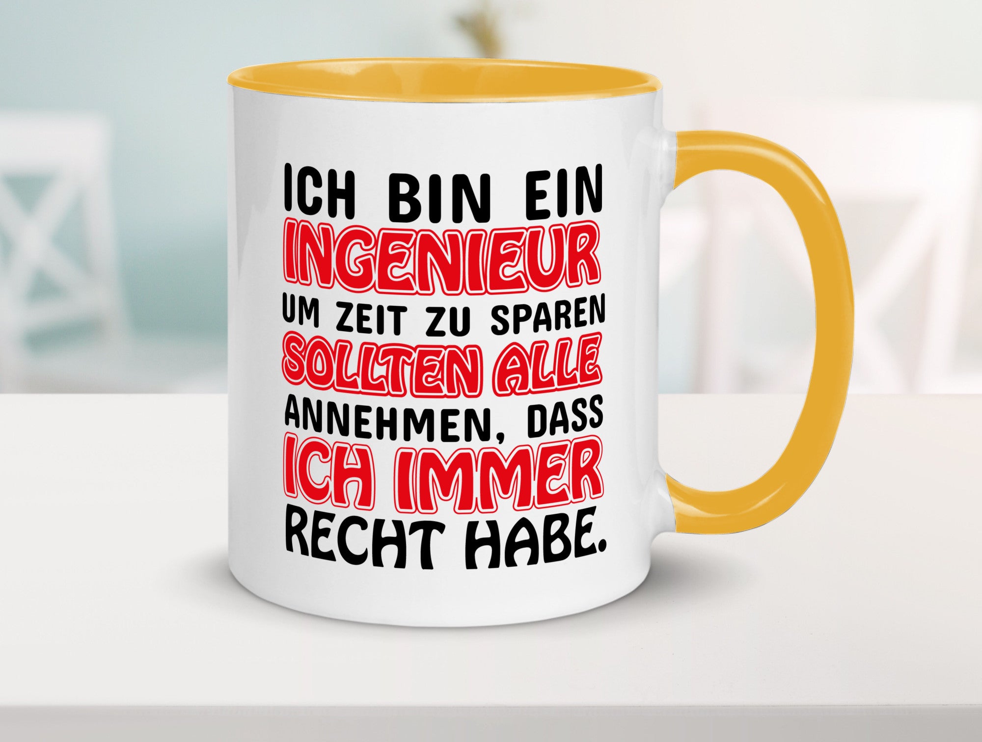 Ich bin Ingenieur Geschenkidee Humor Tasse