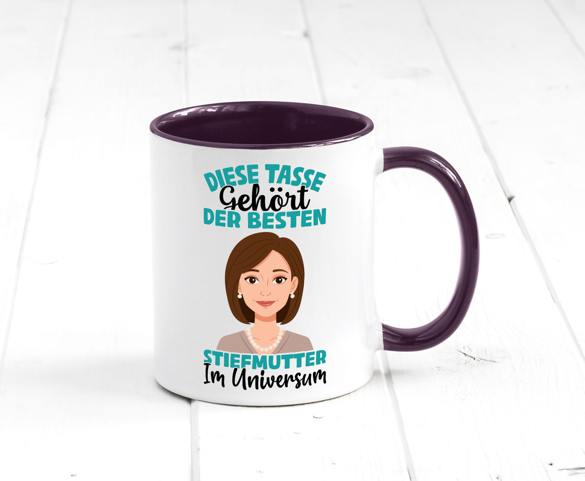 Im Universum: Stiefmutter | Stieftochter Beste Geschenk Familie Geschenkidee Tasse