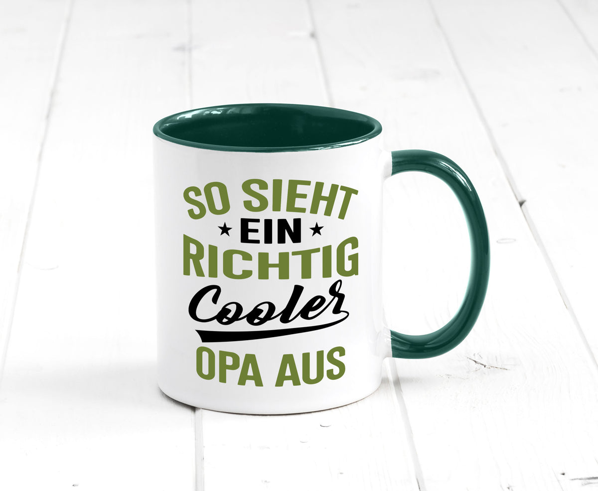 So sieht ein richtig Cooler Opa aus | Großvater Geschenkidee Familie Humor Tasse