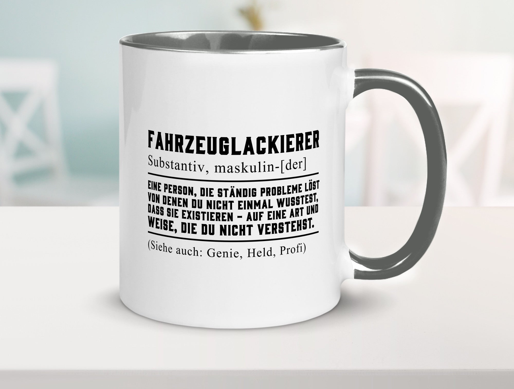Fahrzeuglackierer | Definition Lackierer Autolackierer Humor Geschenkidee Tasse