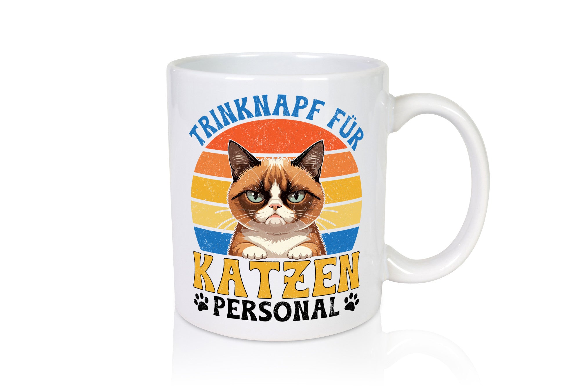Katzen Personal | Katzenbesitzer Tasse Katze Humor vl6 Geschenkidee
