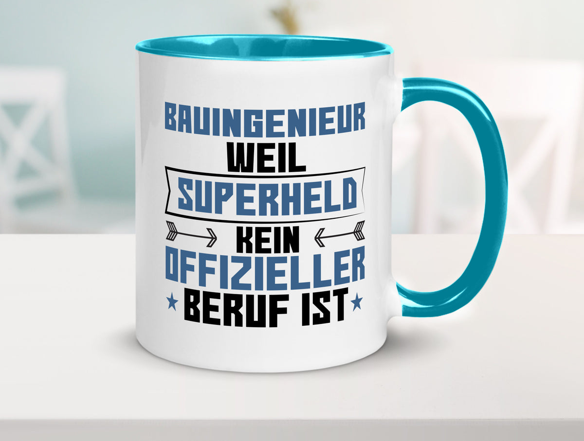 Superheld Bauingenieur | Ingenieur Humor Geschenkidee Tasse
