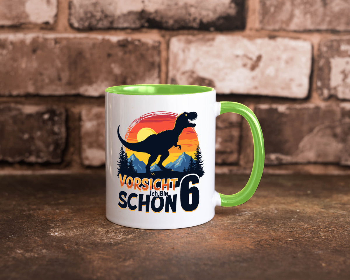 6. Geburtstag | 6 Jahre Dinosaurier Geschenkidee Humor Tasse