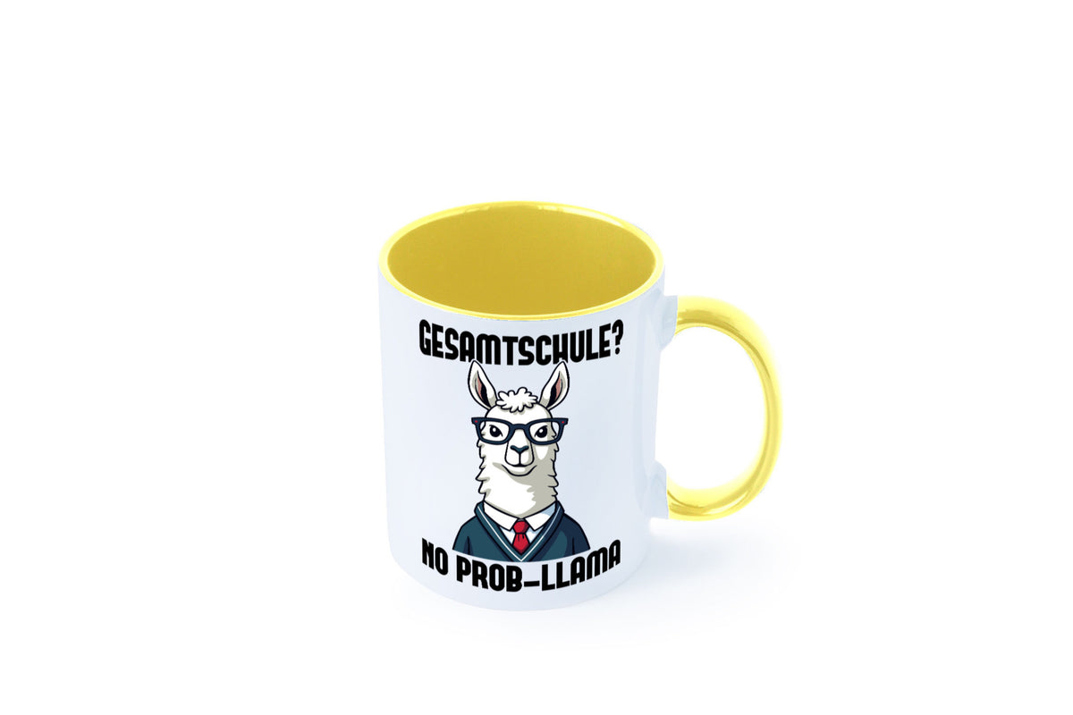 Gesammtschule | no prob-llama Einschuldung Humor Geschenkidee Tasse
