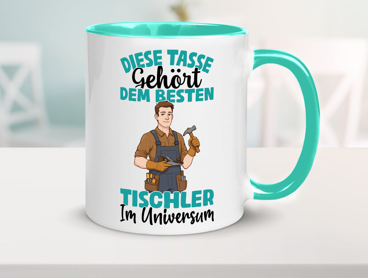 Im Universum: Tischler | Handwerk Beruf Tischlerei Geschenkidee Arbeit Kollegen Tasse