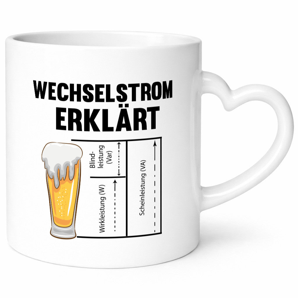 Wechselstrom erklärt | Humor Spruch Bier Elektrik lustiger Geschenk