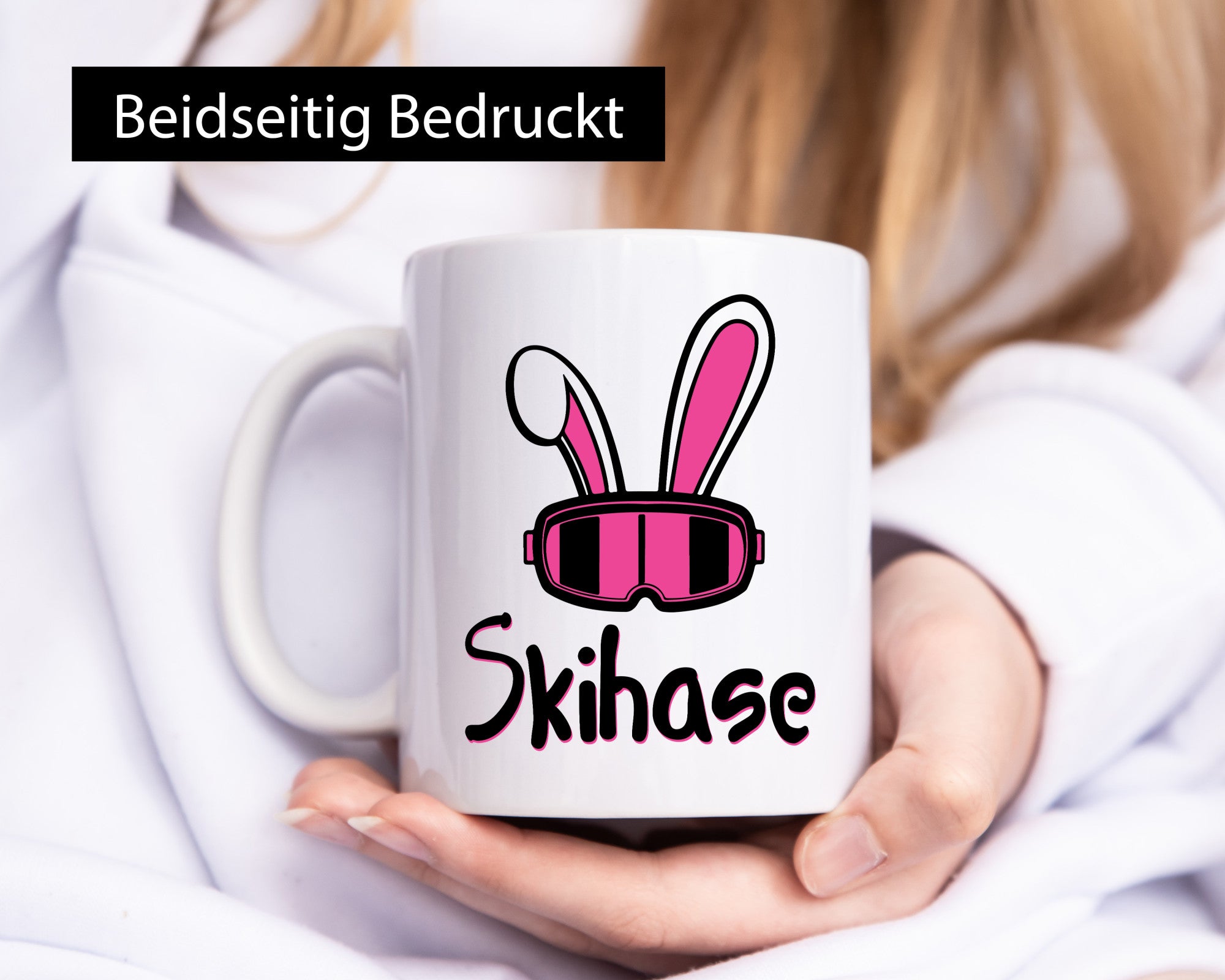 Skihase | Hasenohren Ski-Brille Geschenkidee Humor Tasse