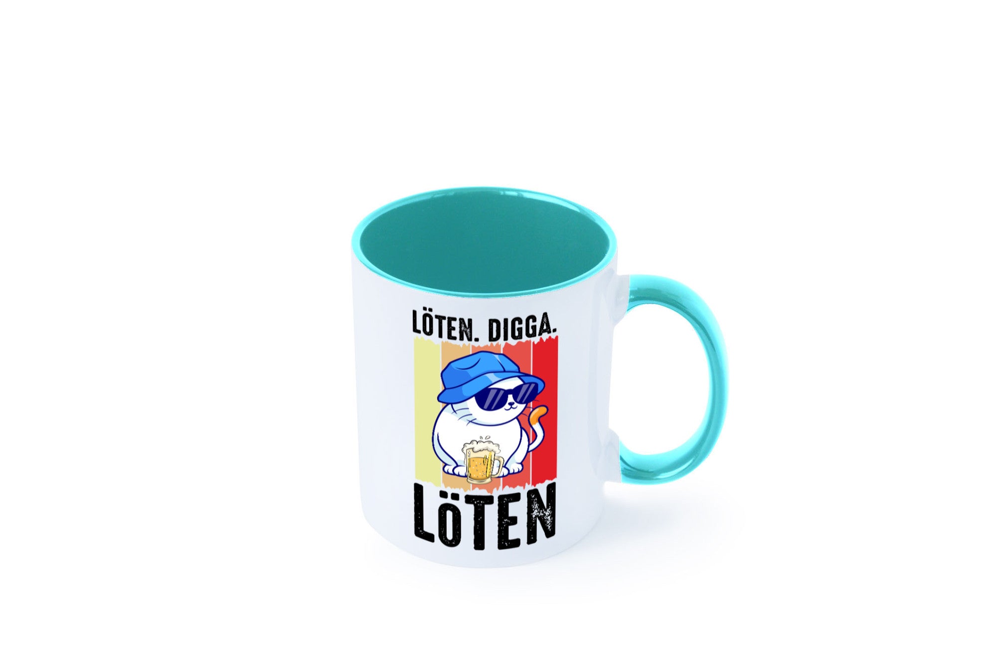 Löten Digga | Katze mit Bier Bierkatze Geschenk Tierliebhaber Humor lustiger