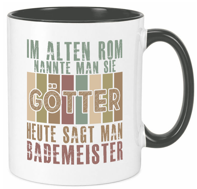 Heute sagt man: Bademeister | Rettungsschwimmer lustiger Spruch Geschenk Humor Tasse