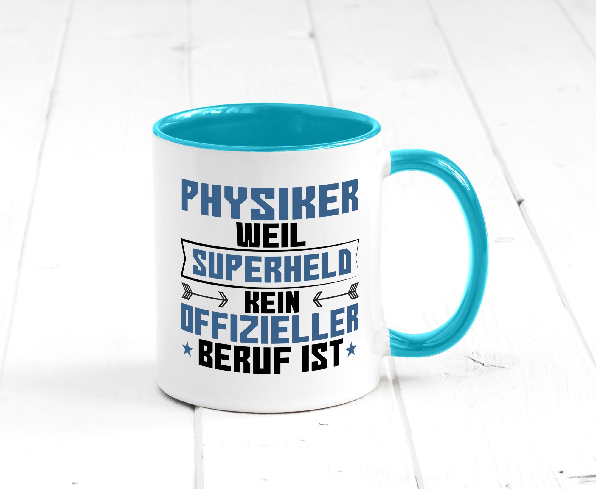 Superheld Physiker | Physik Geschenk Humor Geschenkidee lustiger Spruch Tasse