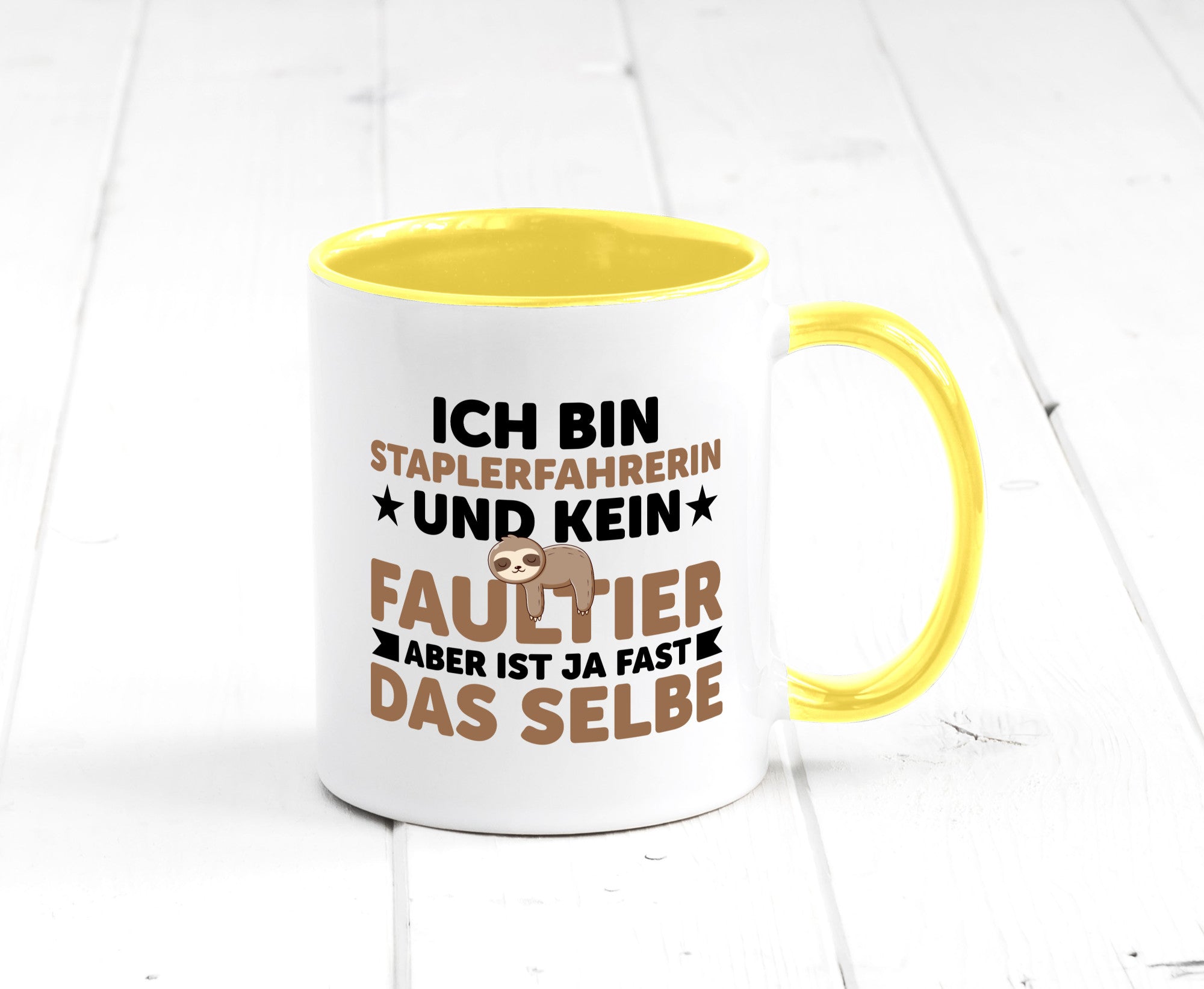Ich bin kein Faultier: Staplerfahrerin | Gabelstapler lustiger Spruch Geschenk