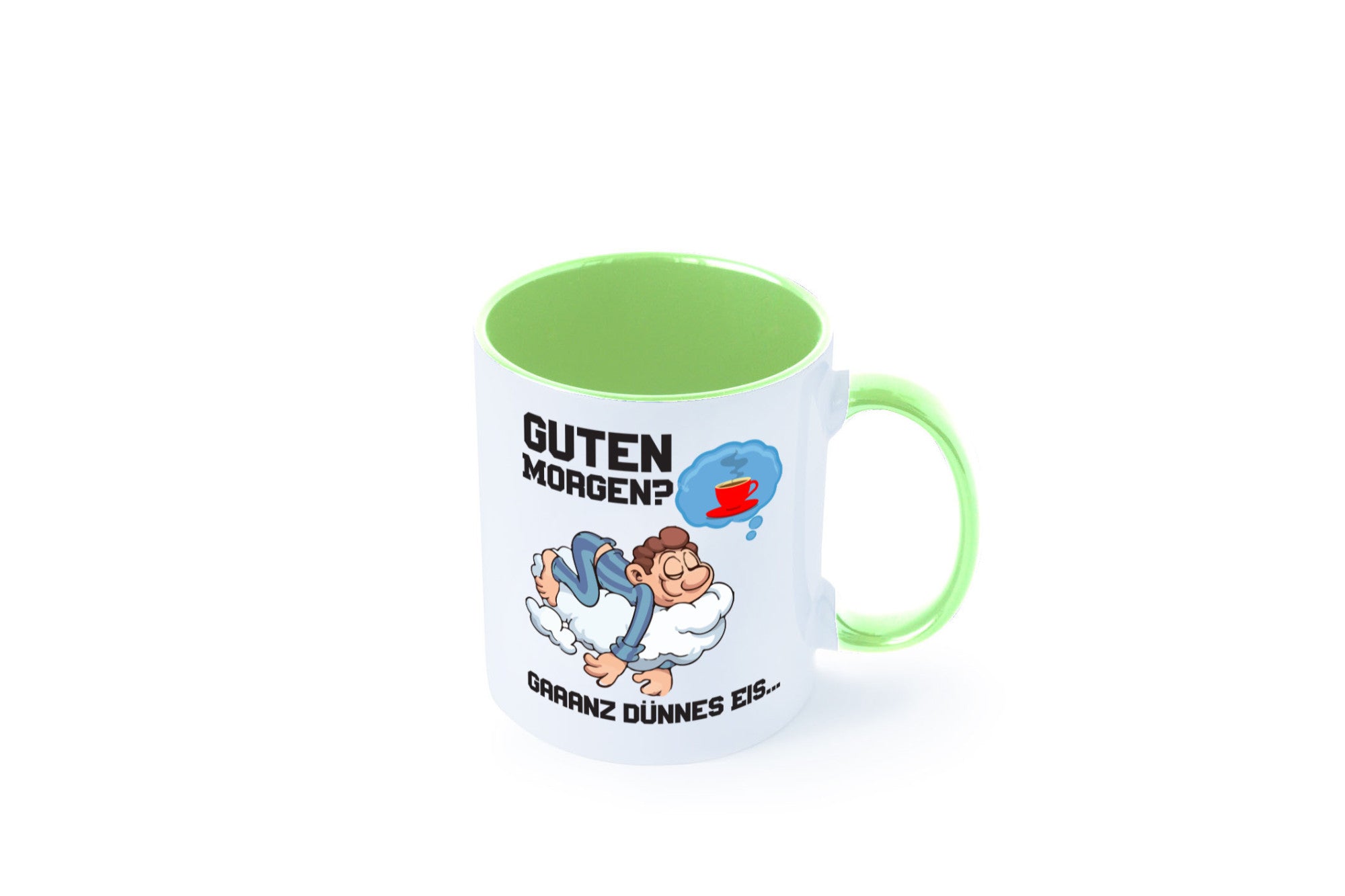 Ganz dünnes Eis | Morgenmuffel Tasse Kaffeetrinker Geschenkidee Humor