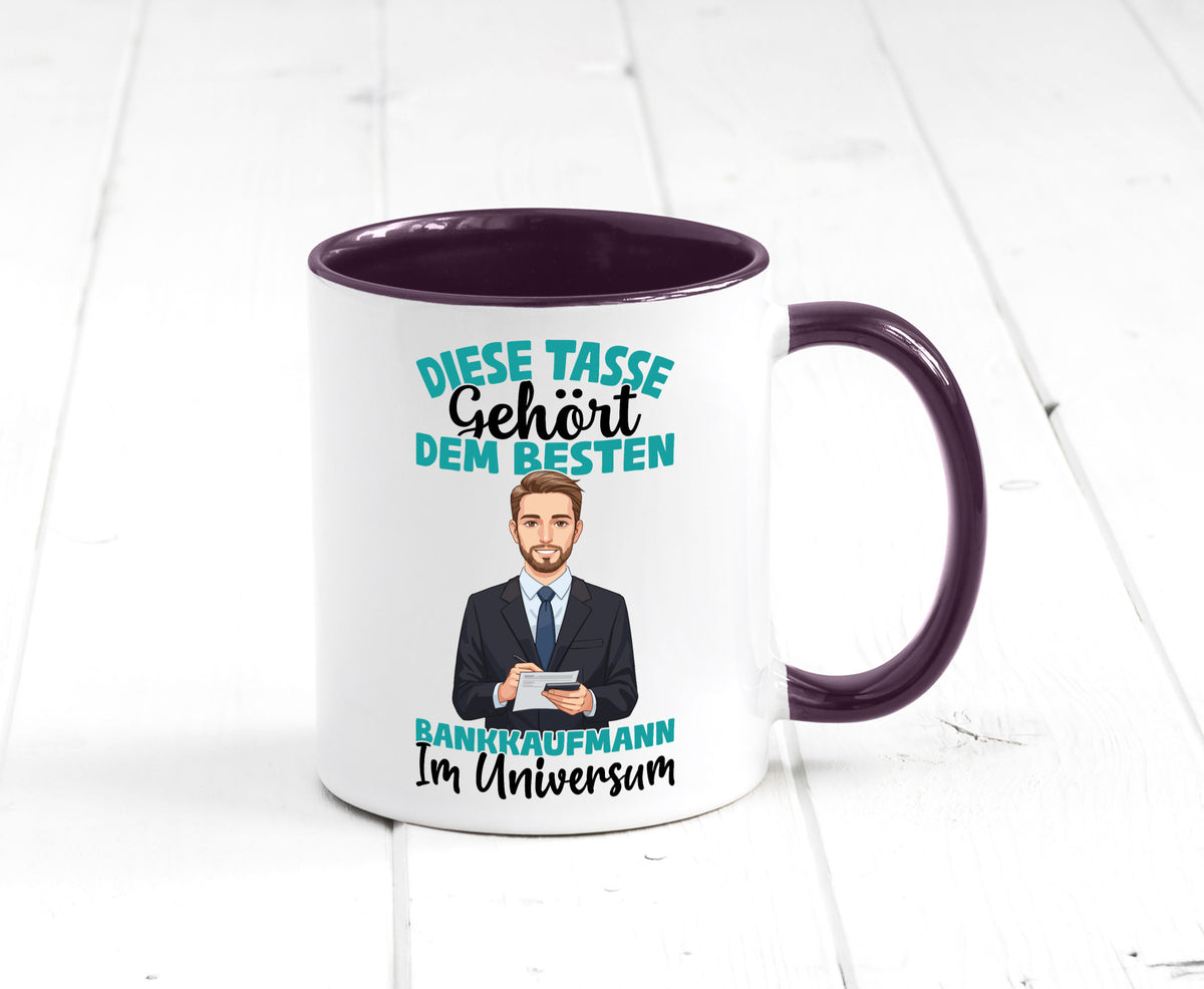 Im Universum: Bankkaufmann | Kaufmann Bank Kaufleute Geschenkidee Humor Tasse