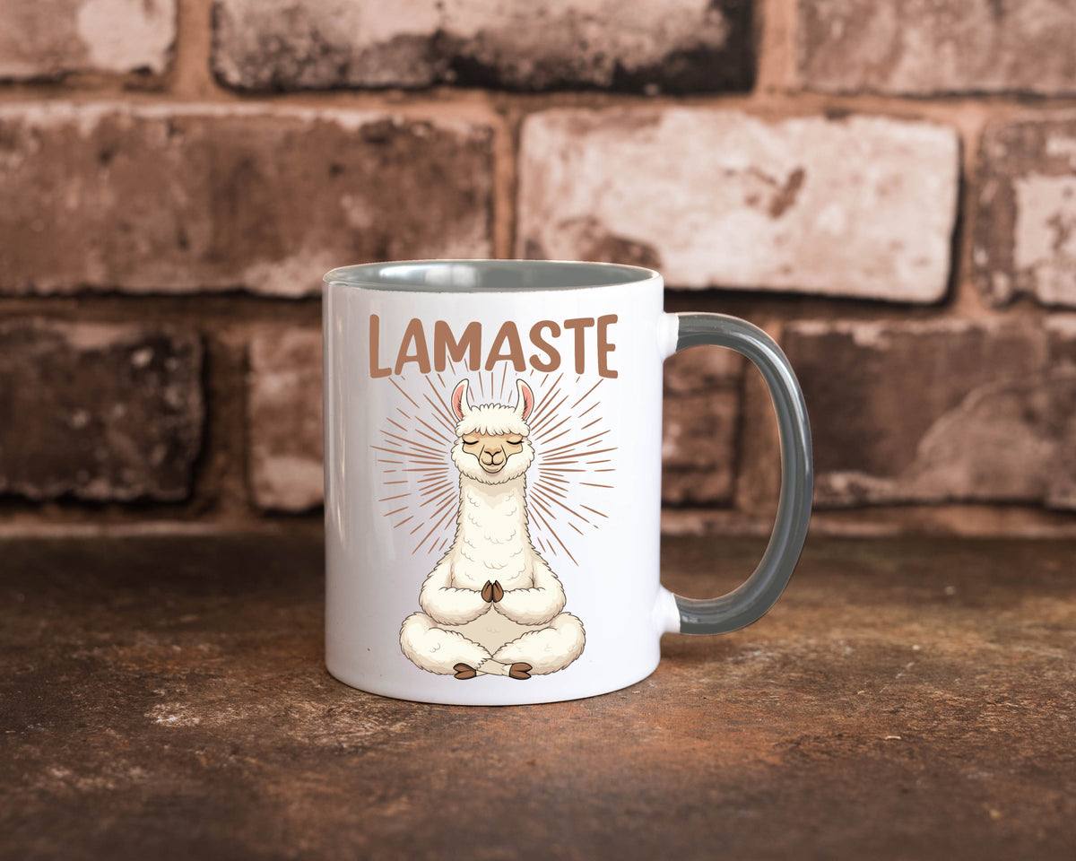 Lamaste | Lama Namaste lustiger Spruch Geschenk Humor Geschenkidee Tasse